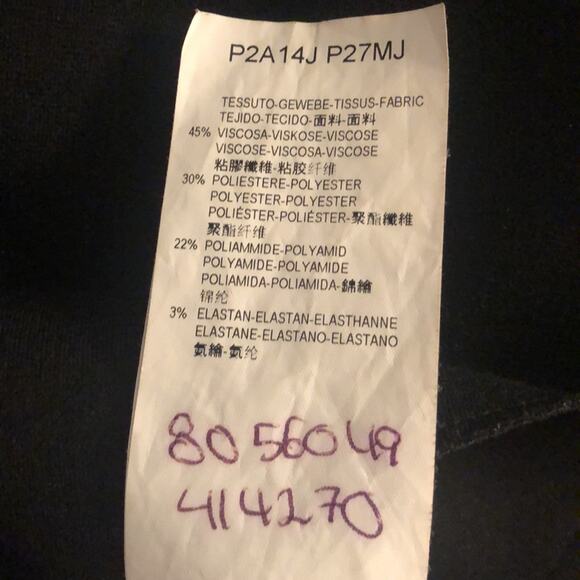 Emporio Armani Black Fitted Dress - Picture 8 of 8